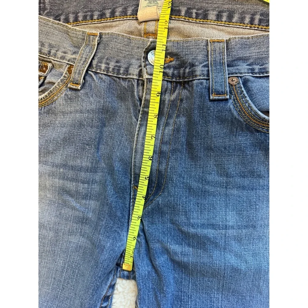True Religion Mens Straight Leg Jeans Blue Denim Made in USA Size 42x32